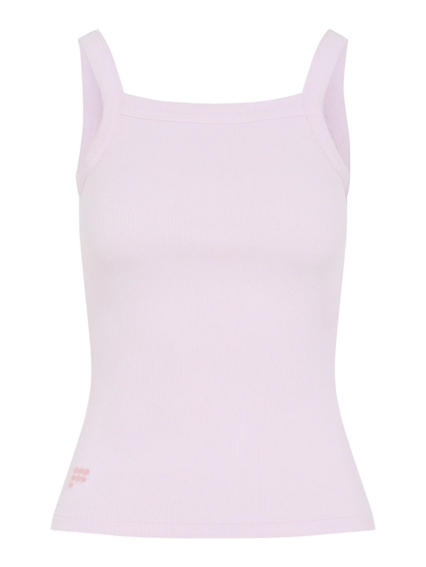 Pangaia Womens Ribbed Square Neck Tank Top
