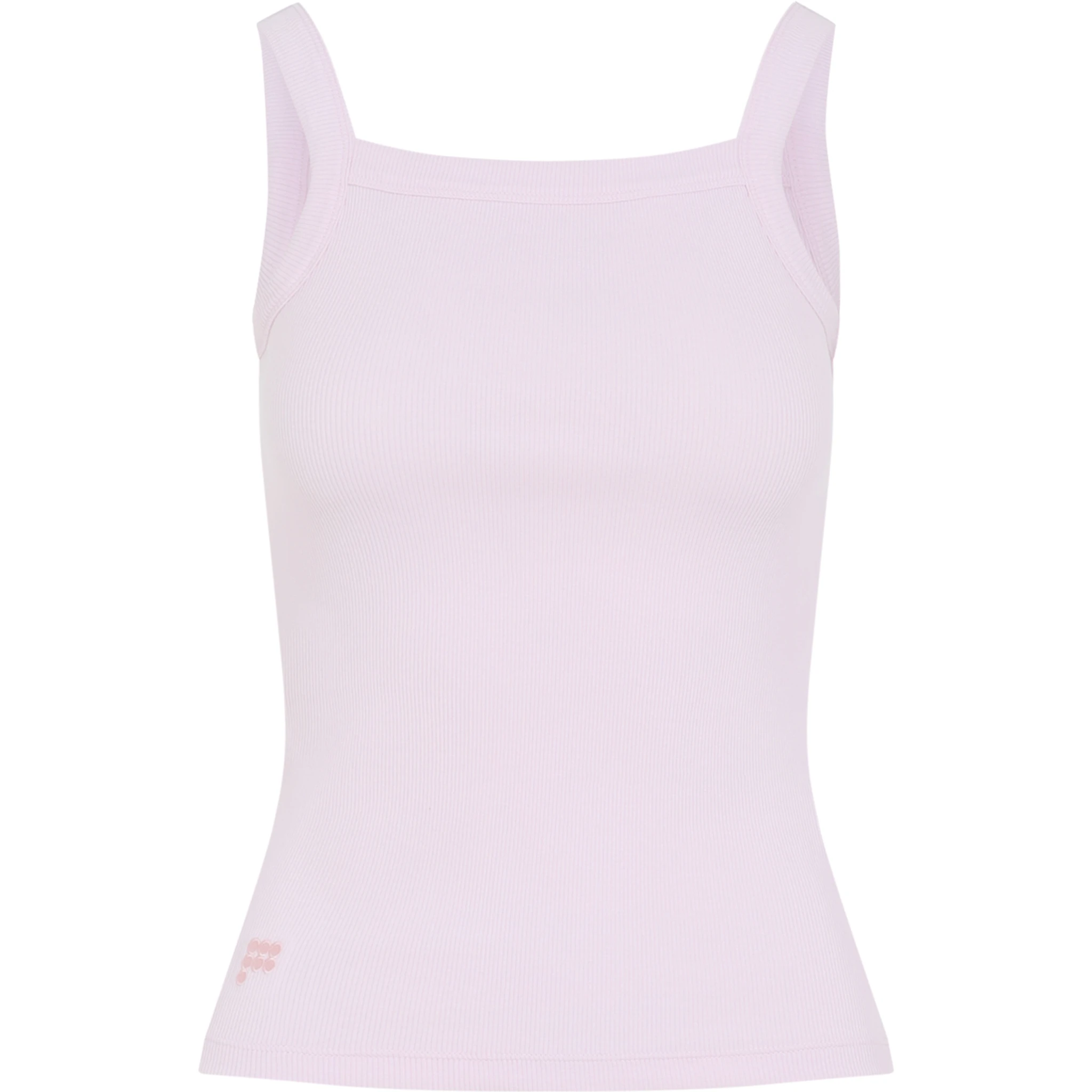 Pangaia Womens Ribbed Square Neck Tank Top