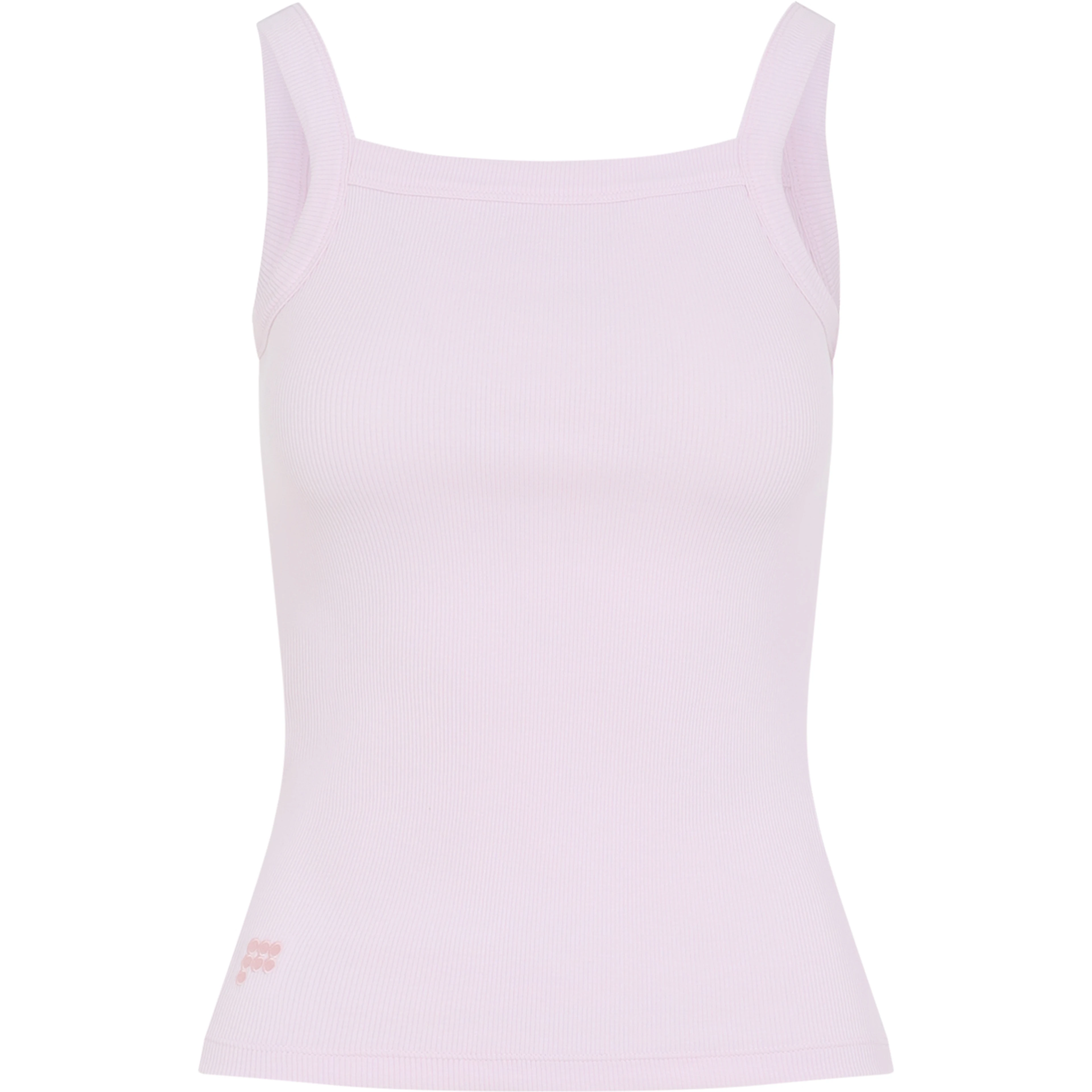 Pangaia Womens Ribbed Square Neck Tank Top