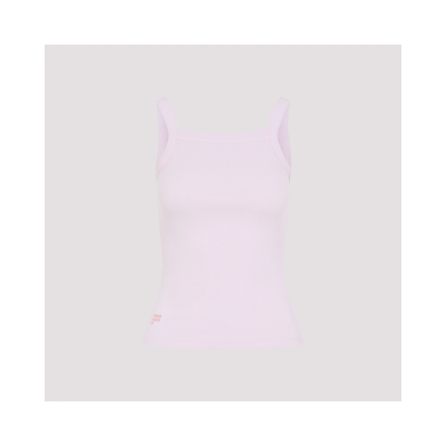 Pangaia Womens Ribbed Square Neck Tank Top