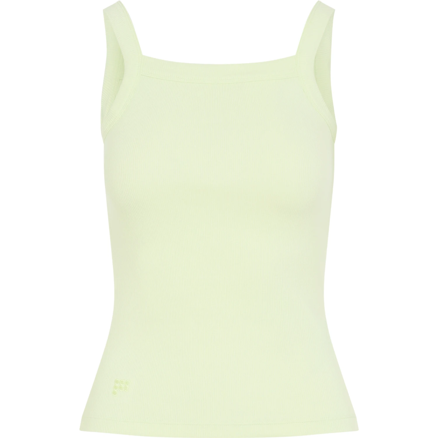 Pangaia Womens Ribbed Square Neck Tank Top