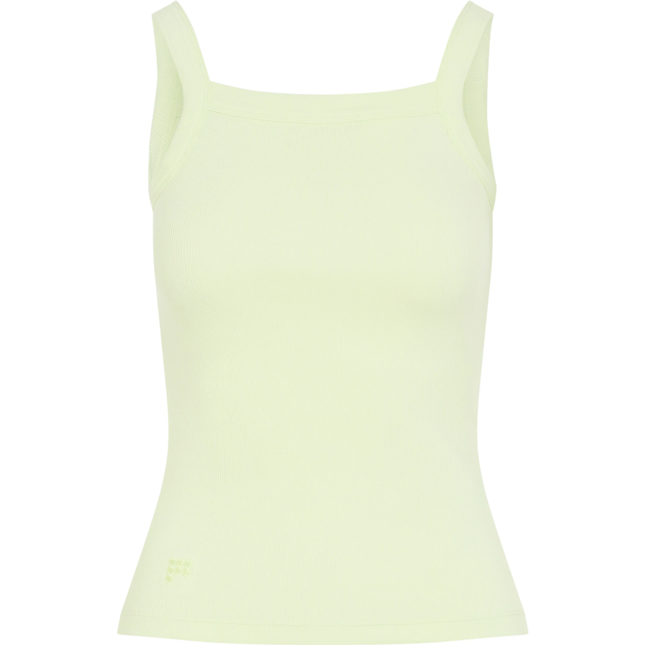 Pangaia Womens Ribbed Square Neck Tank Top