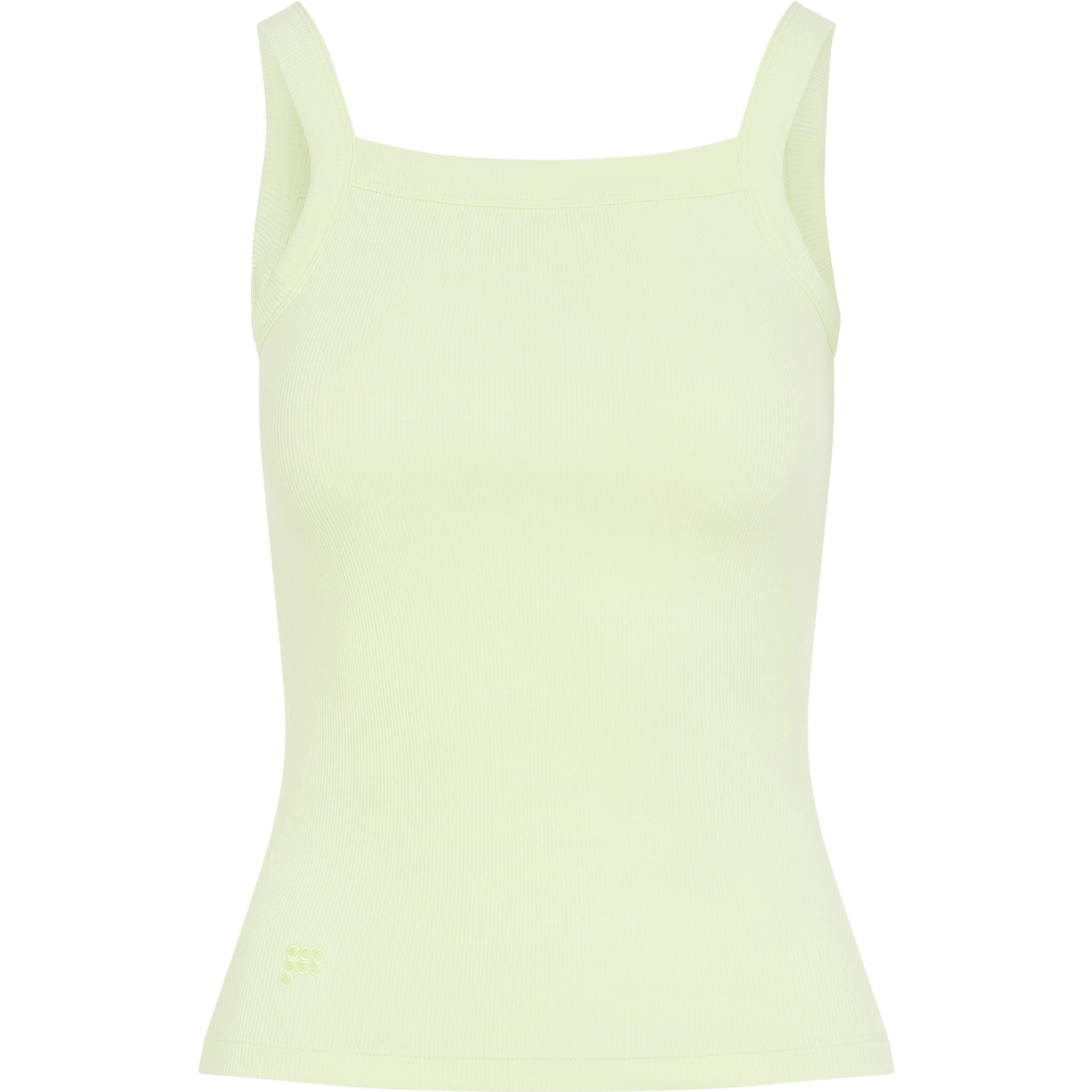 Pangaia Womens Ribbed Square Neck Tank Top
