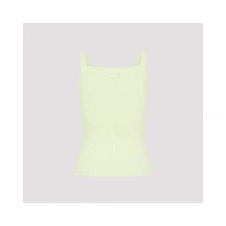 Pangaia Womens Ribbed Square Neck Tank Top