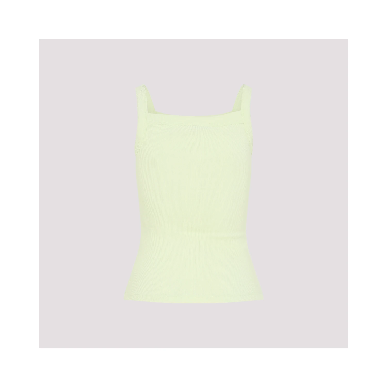 Pangaia Womens Ribbed Square Neck Tank Top