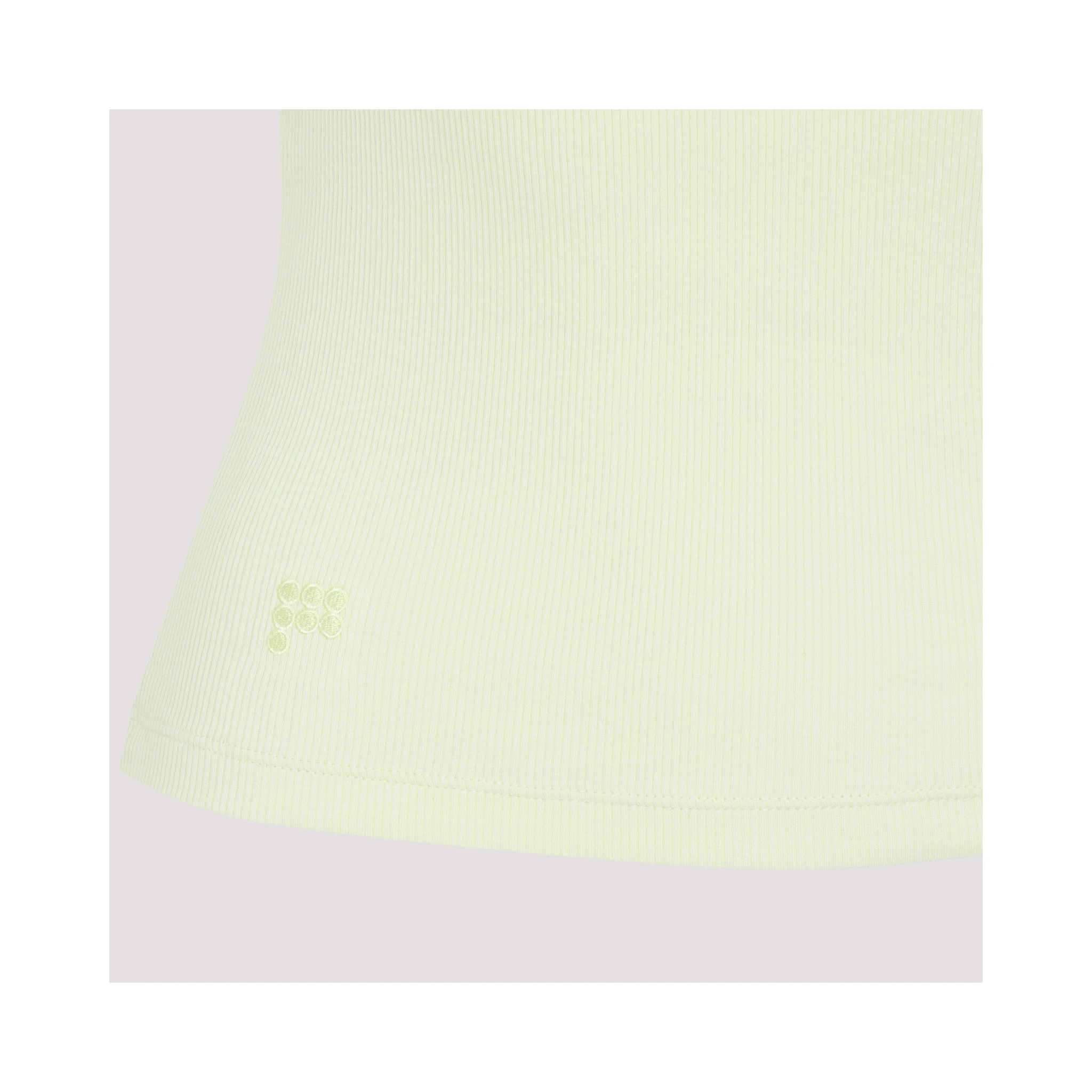 Pangaia Womens Ribbed Square Neck Tank Top