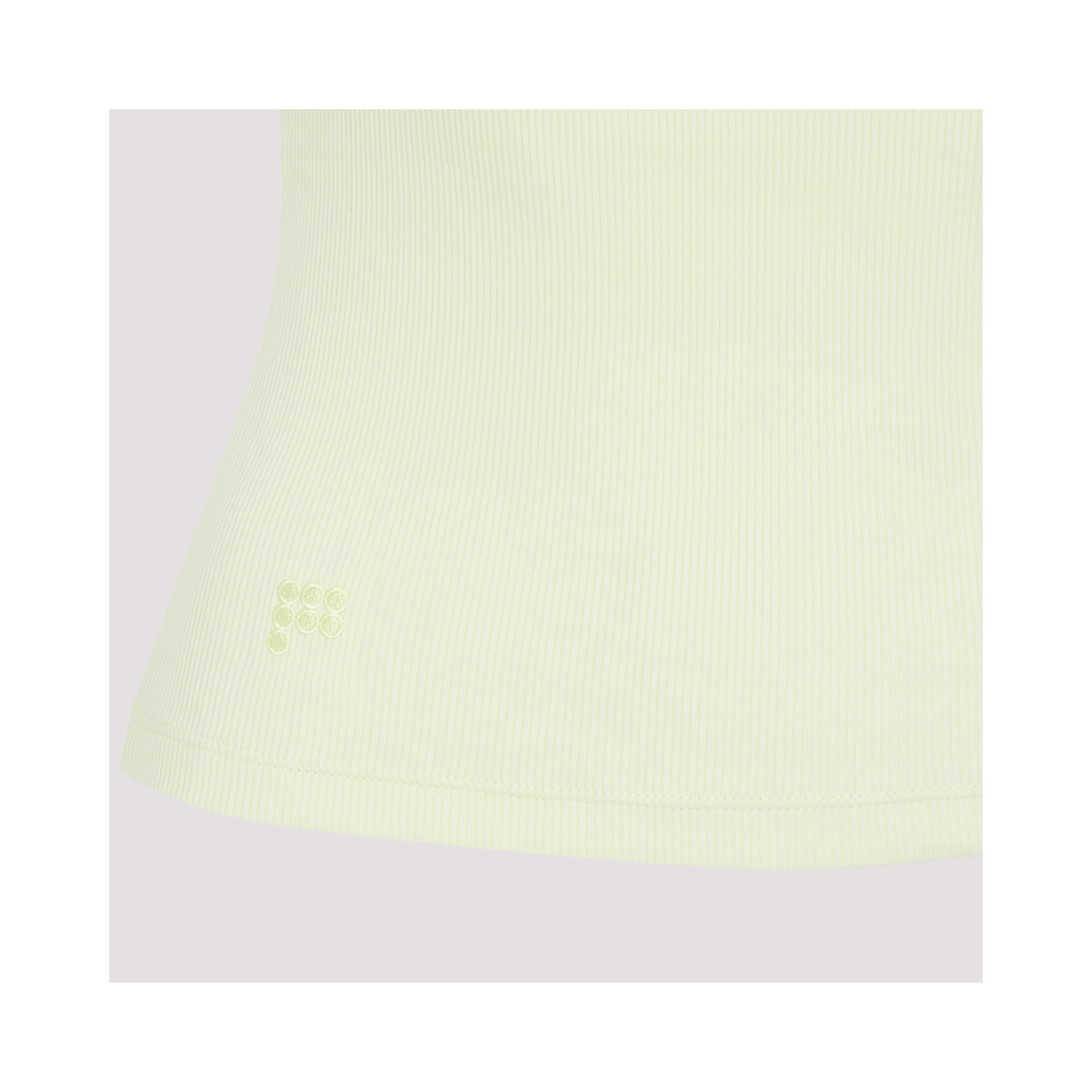 Pangaia Womens Ribbed Square Neck Tank Top
