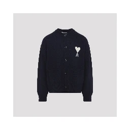 Ami Wool and Cotton Cardigan