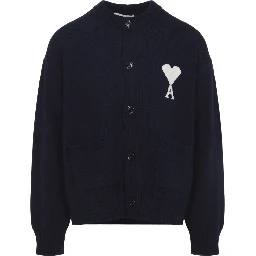 Ami Wool and Cotton Cardigan