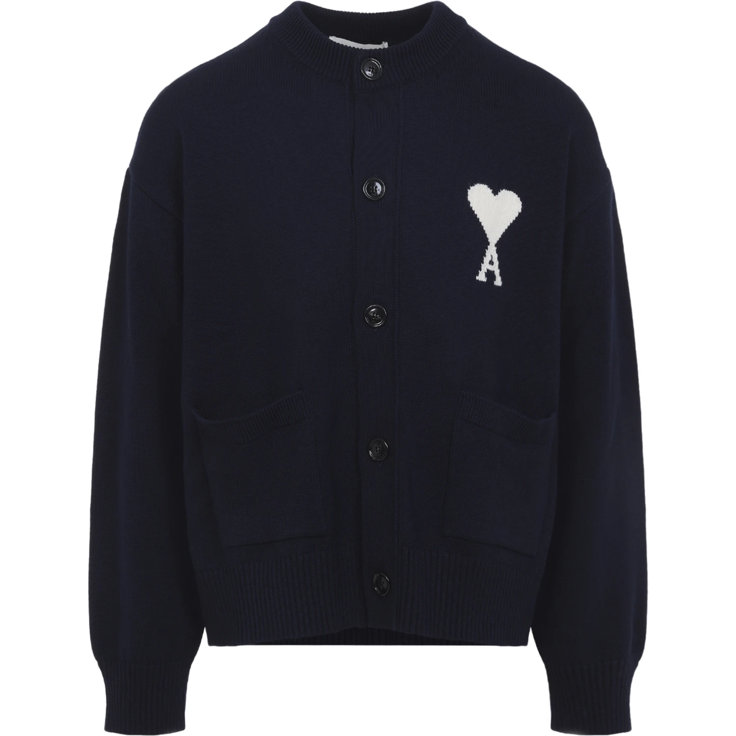 Ami Wool and Cotton Cardigan