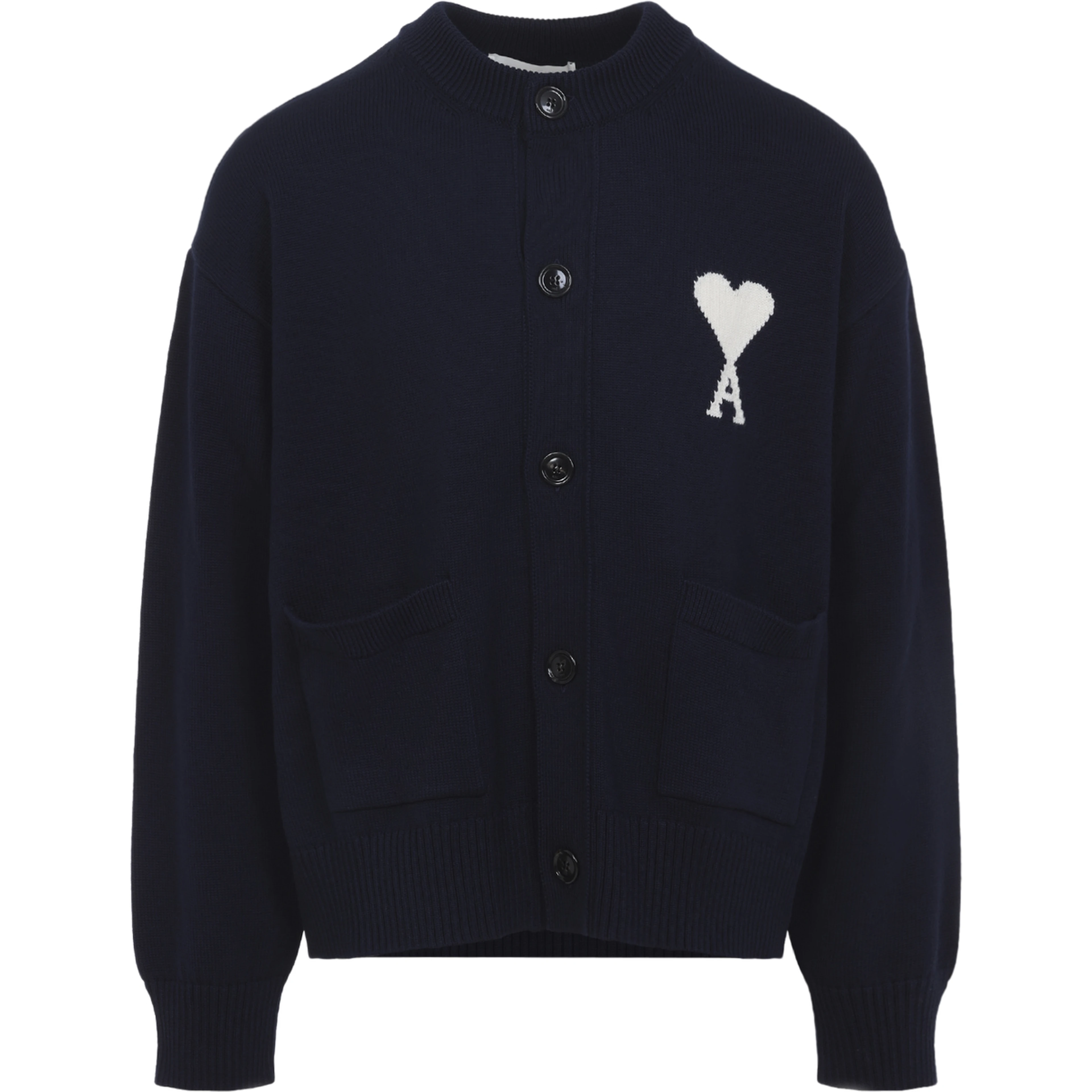 Ami Wool and Cotton Cardigan