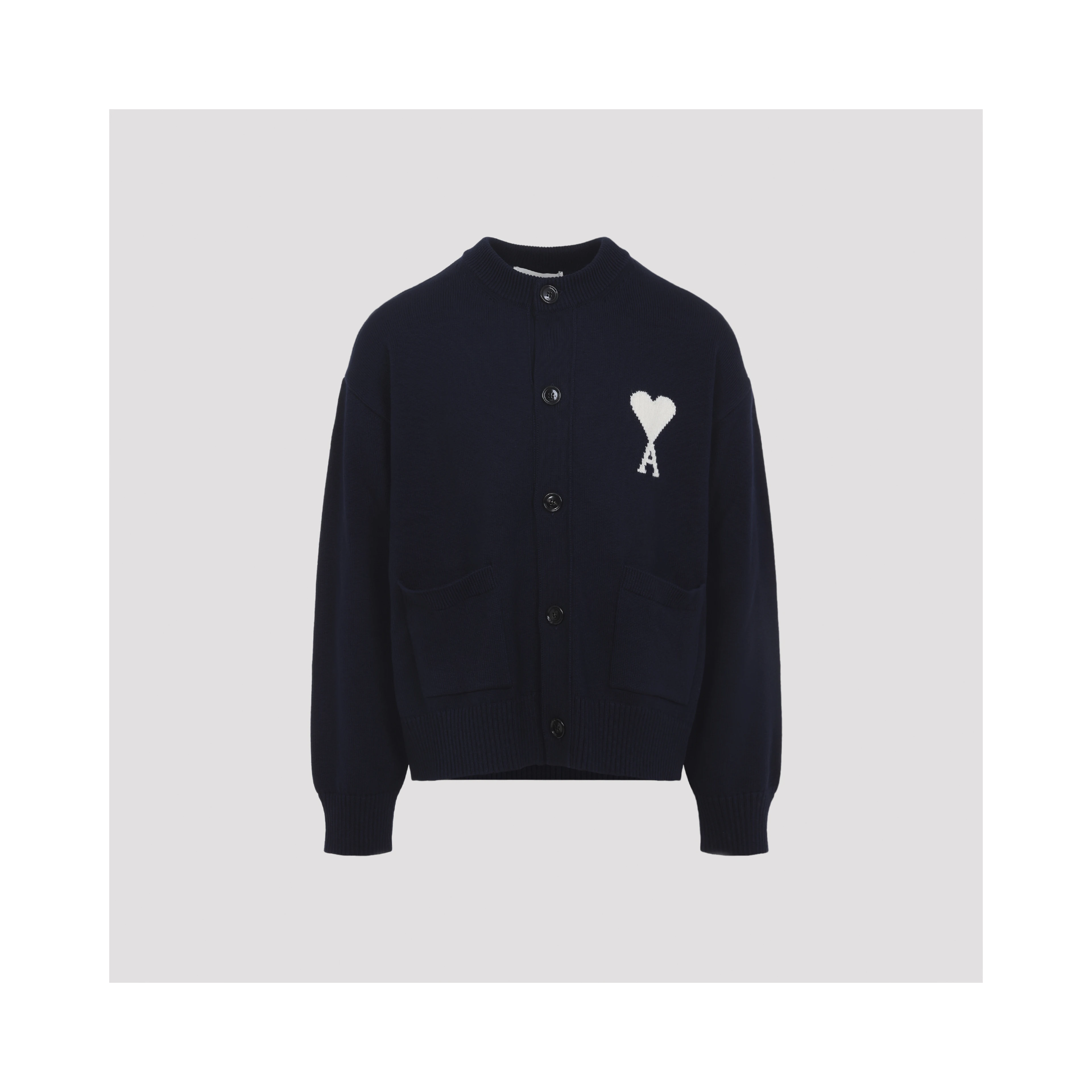Ami Wool and Cotton Cardigan