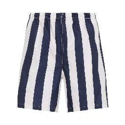Ami Long Stripes Swim Shorts