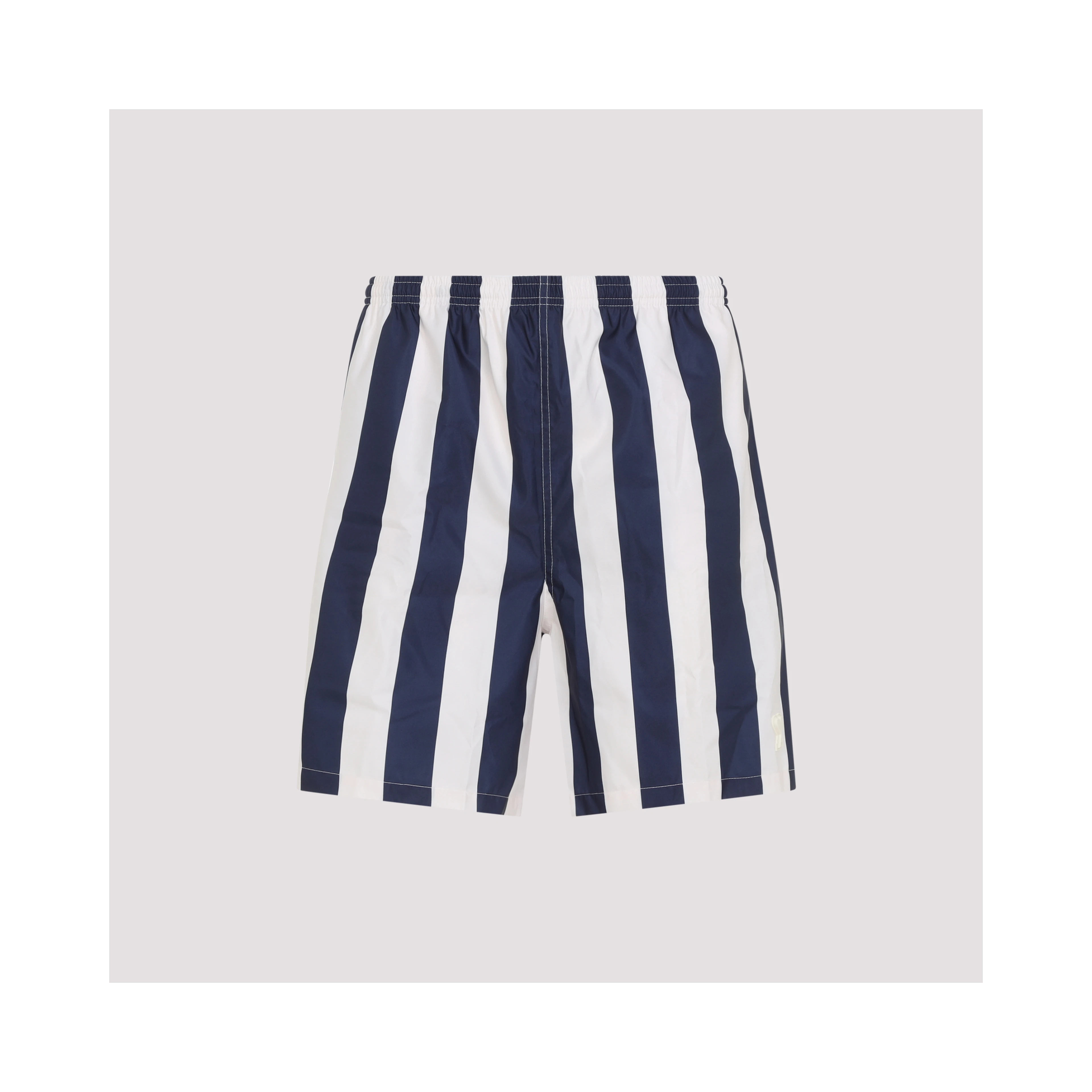 Ami Long Stripes Swim Shorts