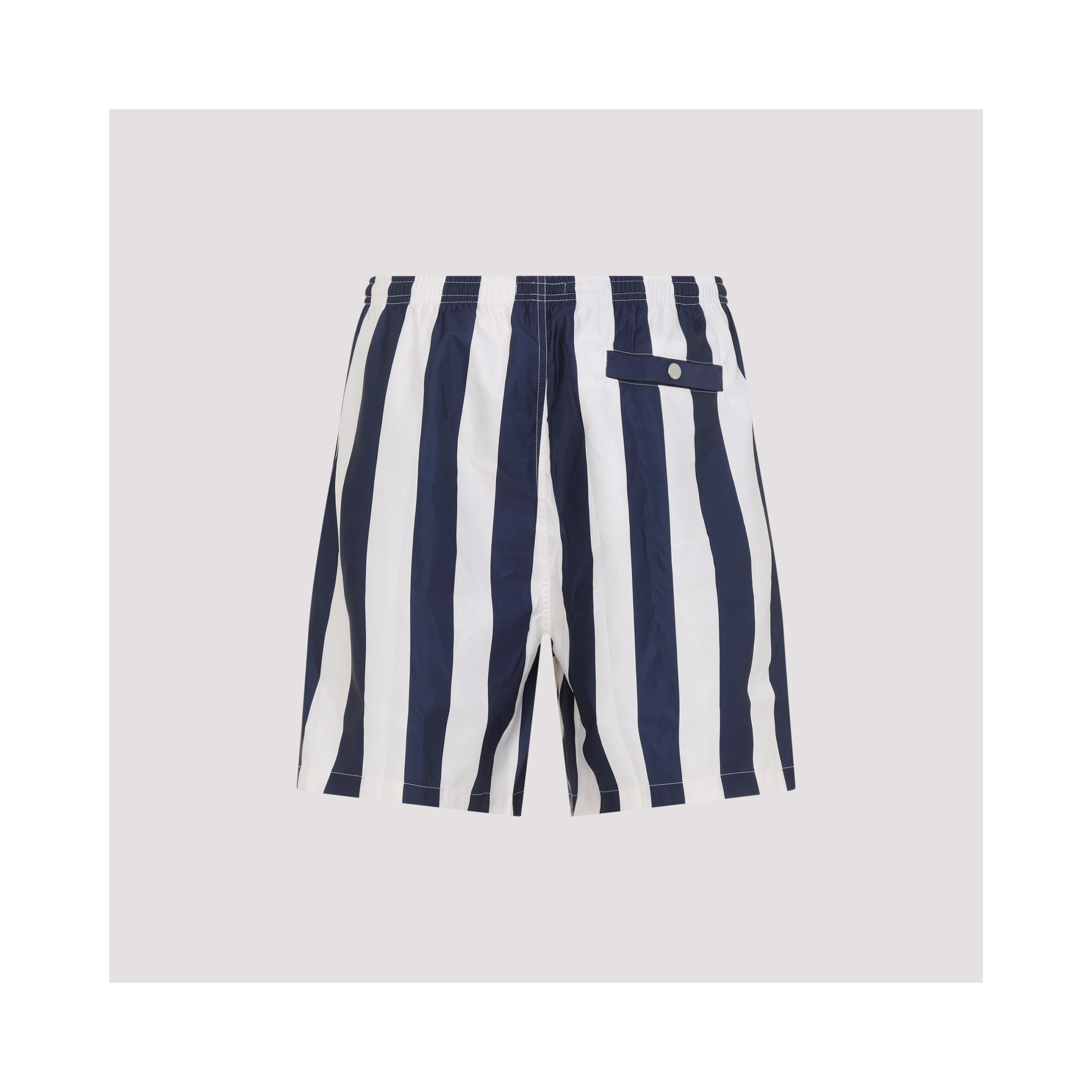 Ami Long Stripes Swim Shorts