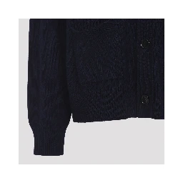 Ami Wool and Cotton Cardigan