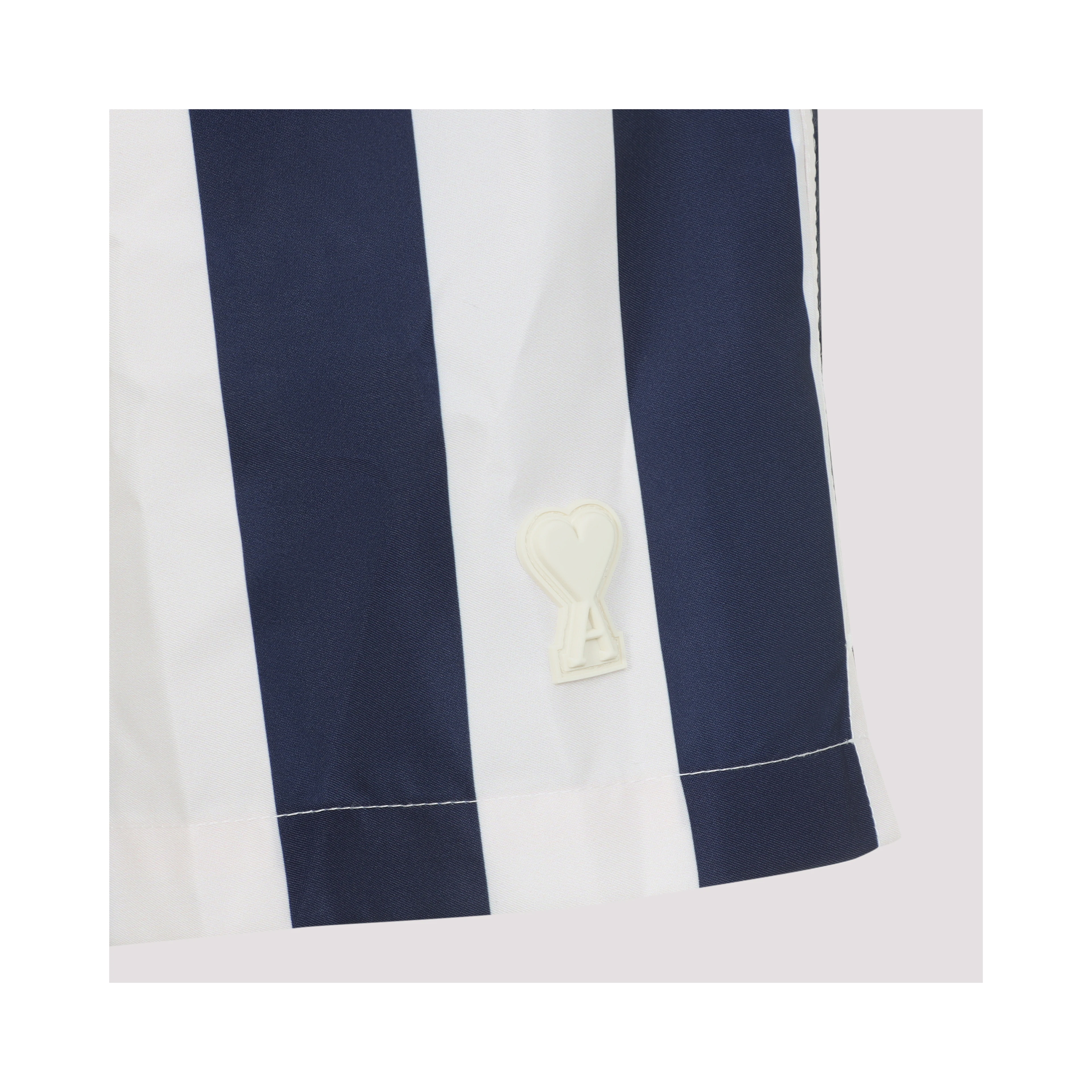 Ami Long Stripes Swim Shorts