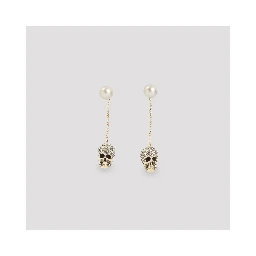 Alexander McQueen Pave Skull Earrings
