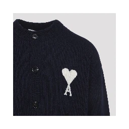 Ami Wool and Cotton Cardigan