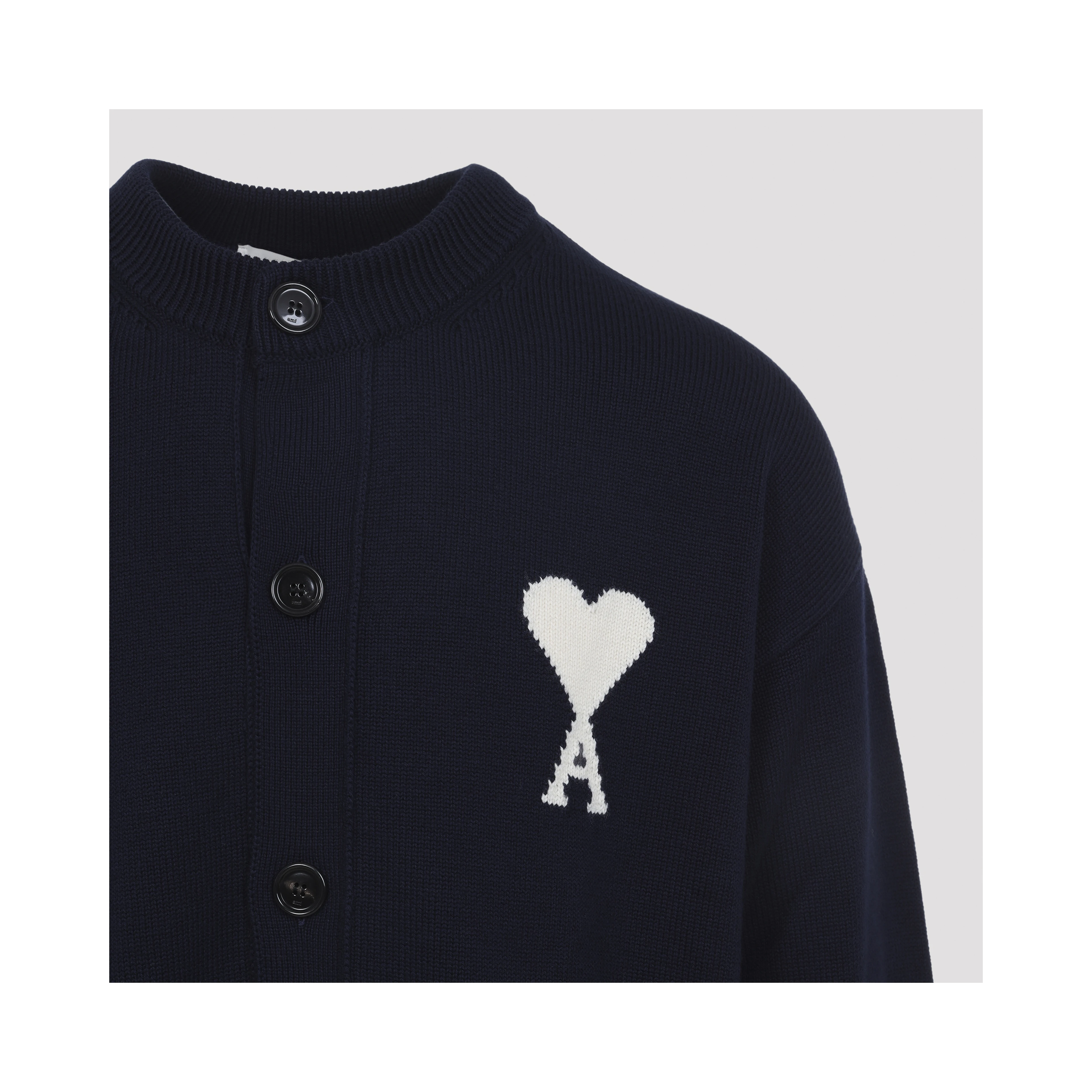 Ami Wool and Cotton Cardigan
