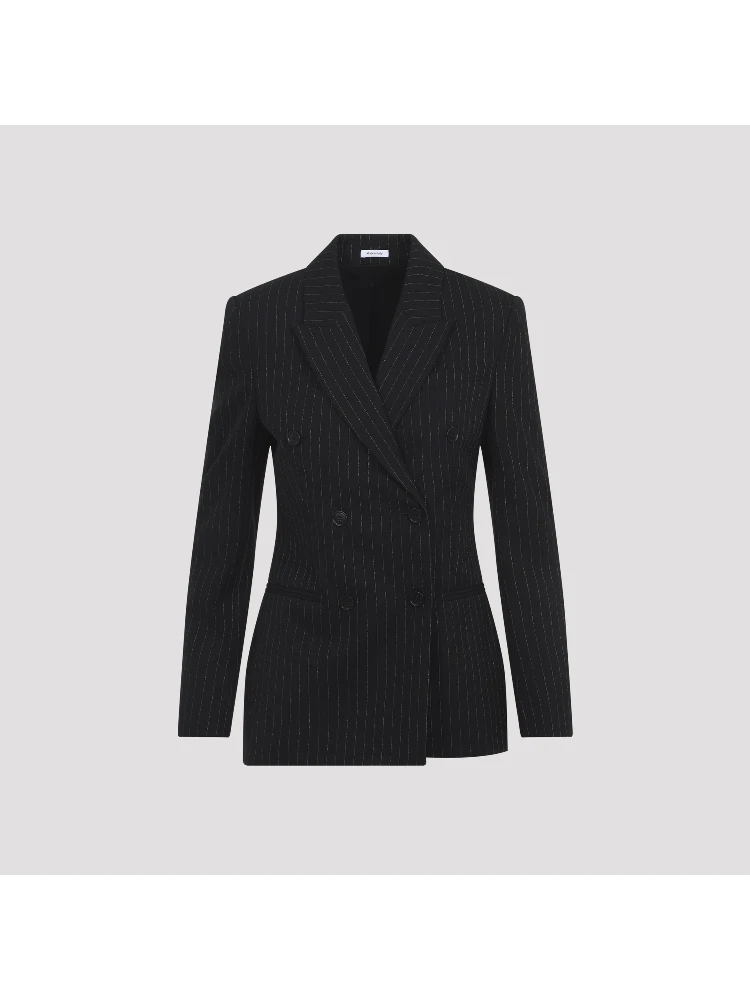Alexander McQueen Pinstripe Lurex Jacket
