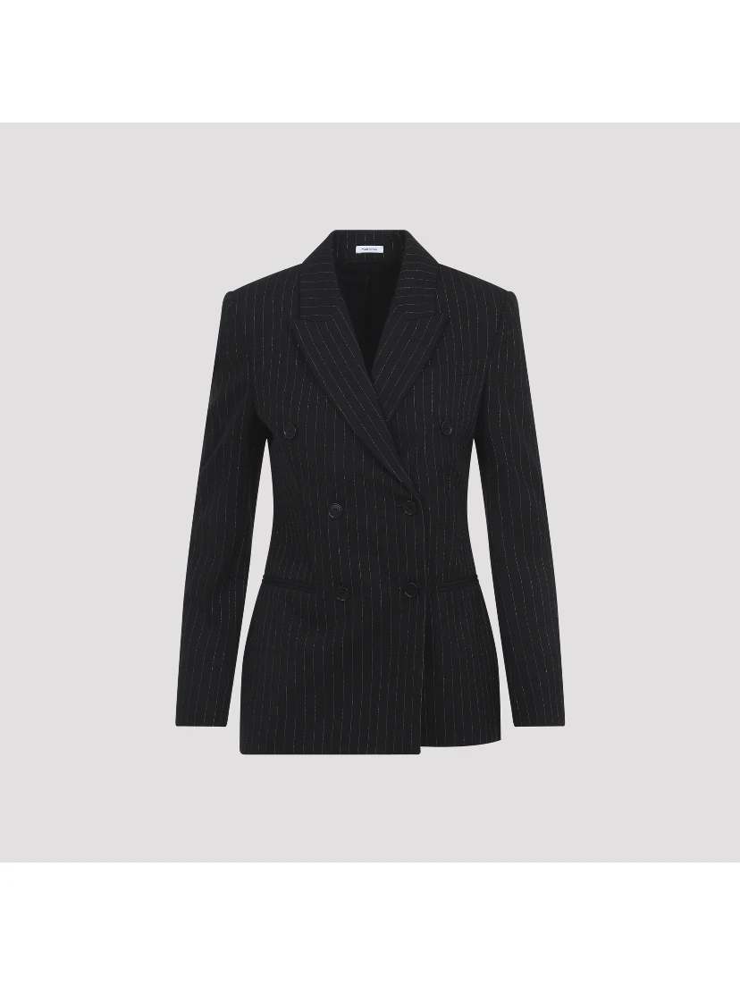 Alexander McQueen Pinstripe Lurex Jacket