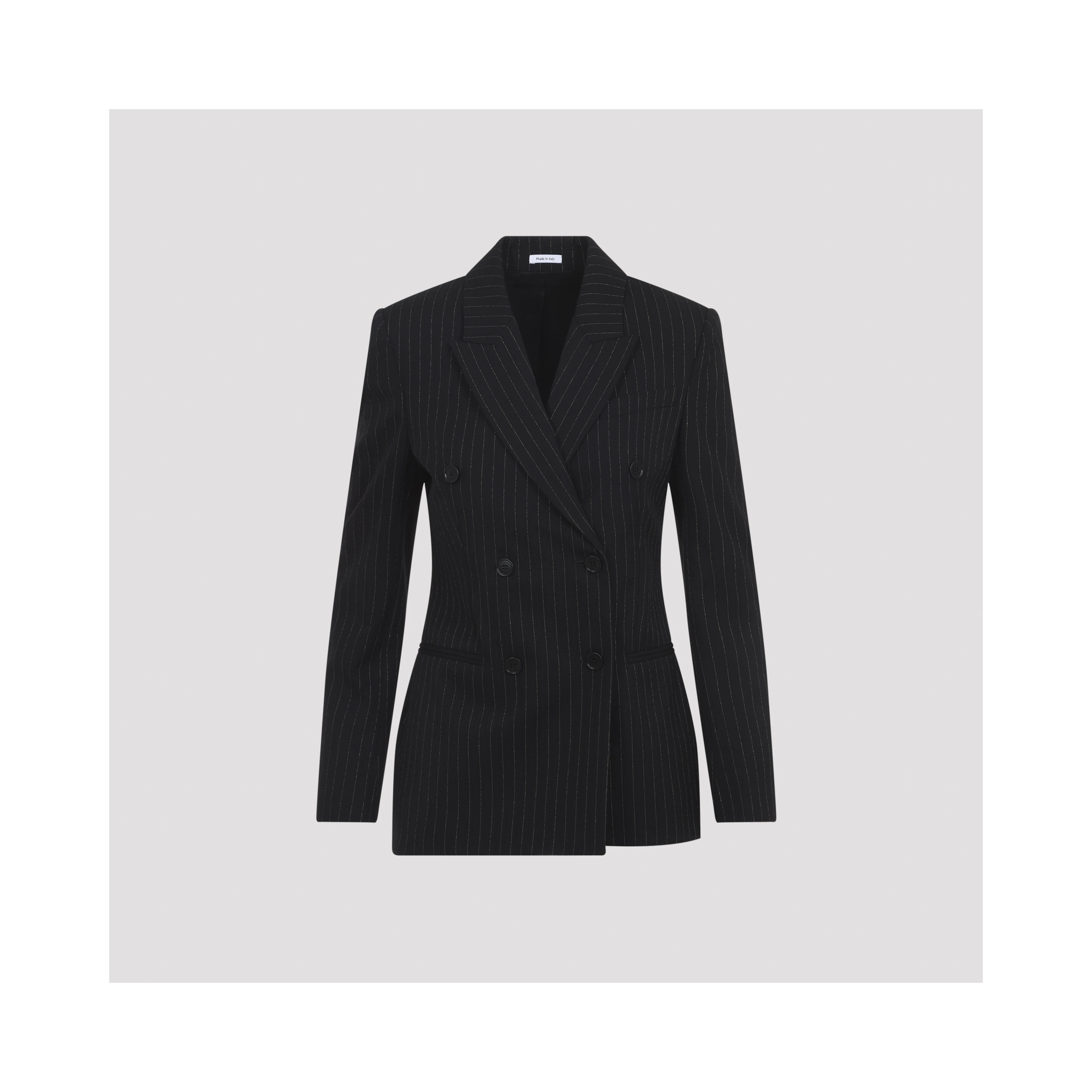 Alexander McQueen Pinstripe Lurex Jacket