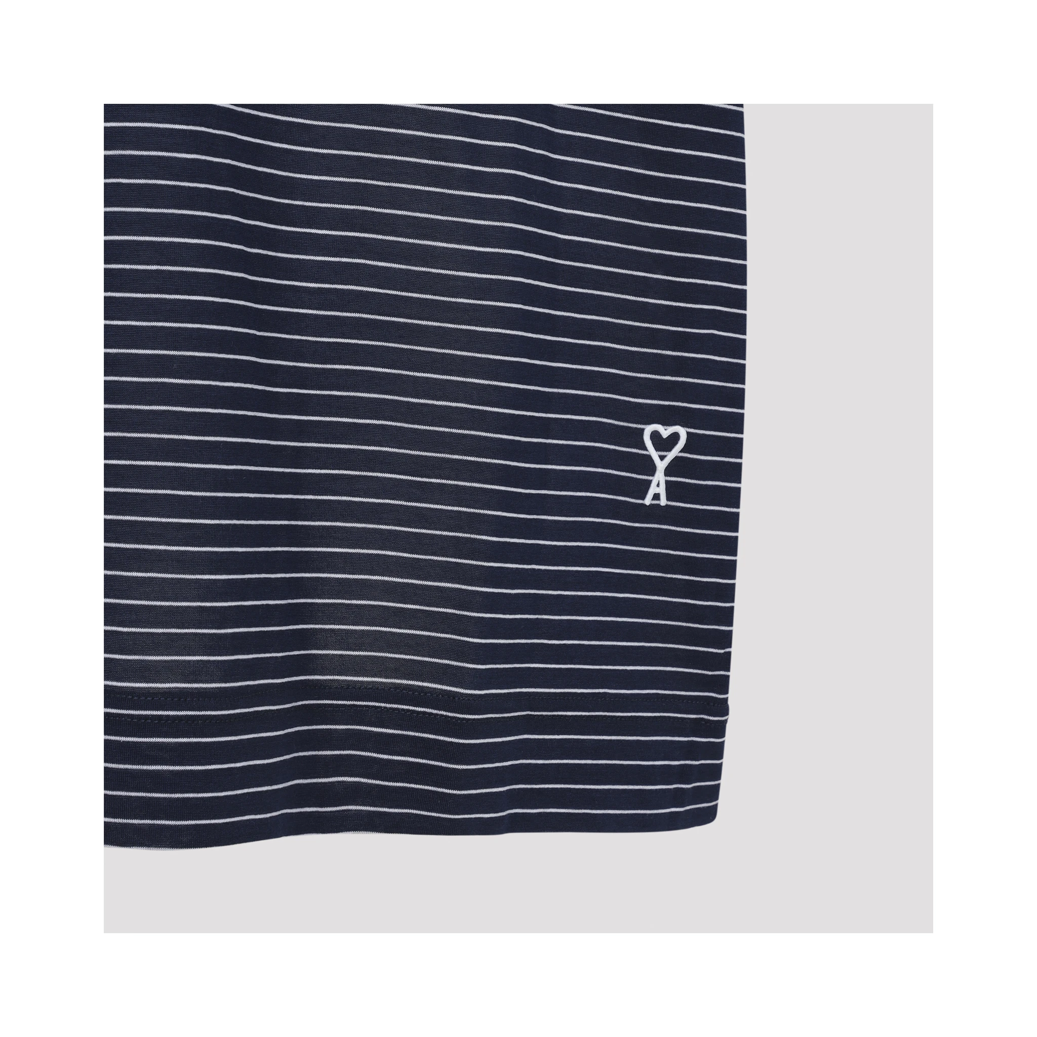 Ami Striped Boxy Fit Polo