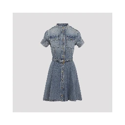 Alexander McQueen Denim Mini Dress
