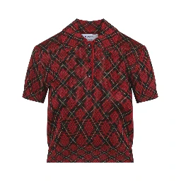 Alexander McQueen Microcheck Polo