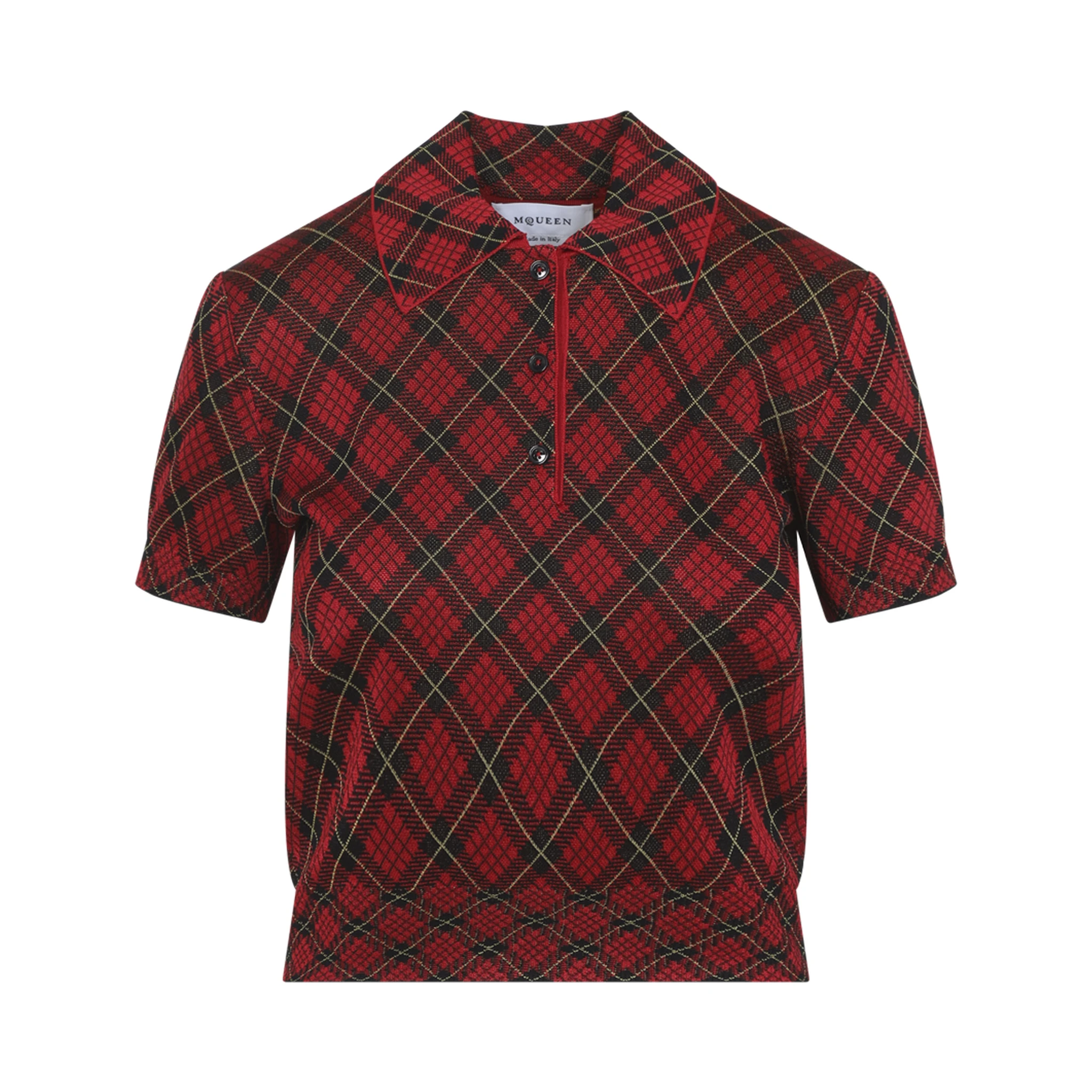 Alexander McQueen Microcheck Polo