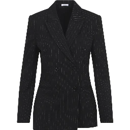 Alexander McQueen Pinstripe Lurex Jacket