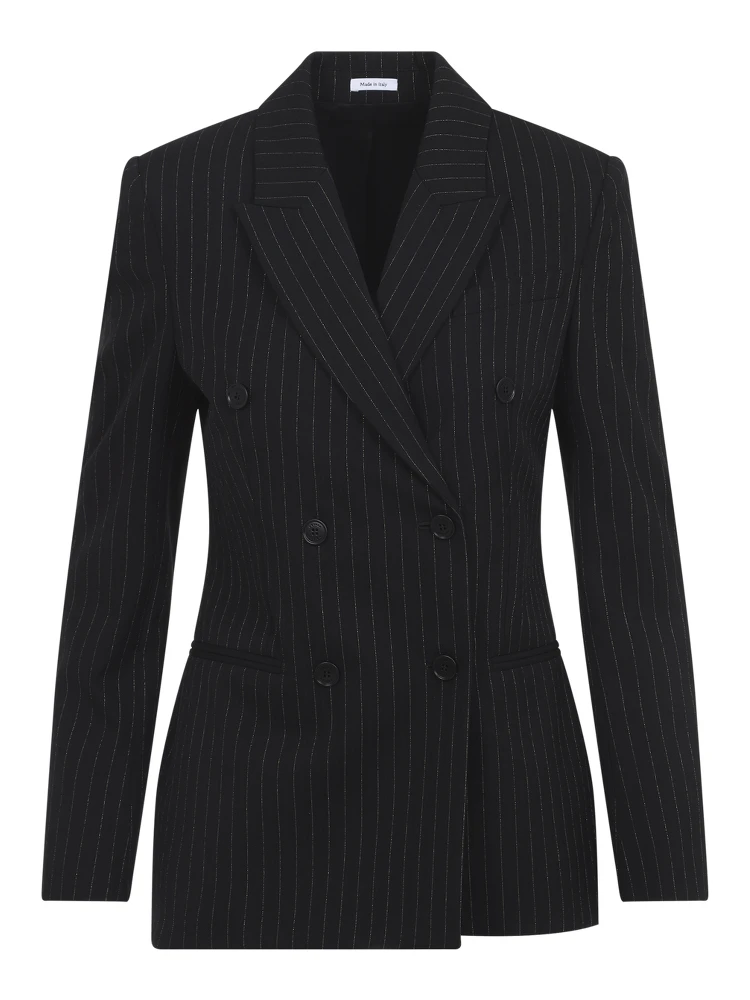 Alexander McQueen Pinstripe Lurex Jacket alternative