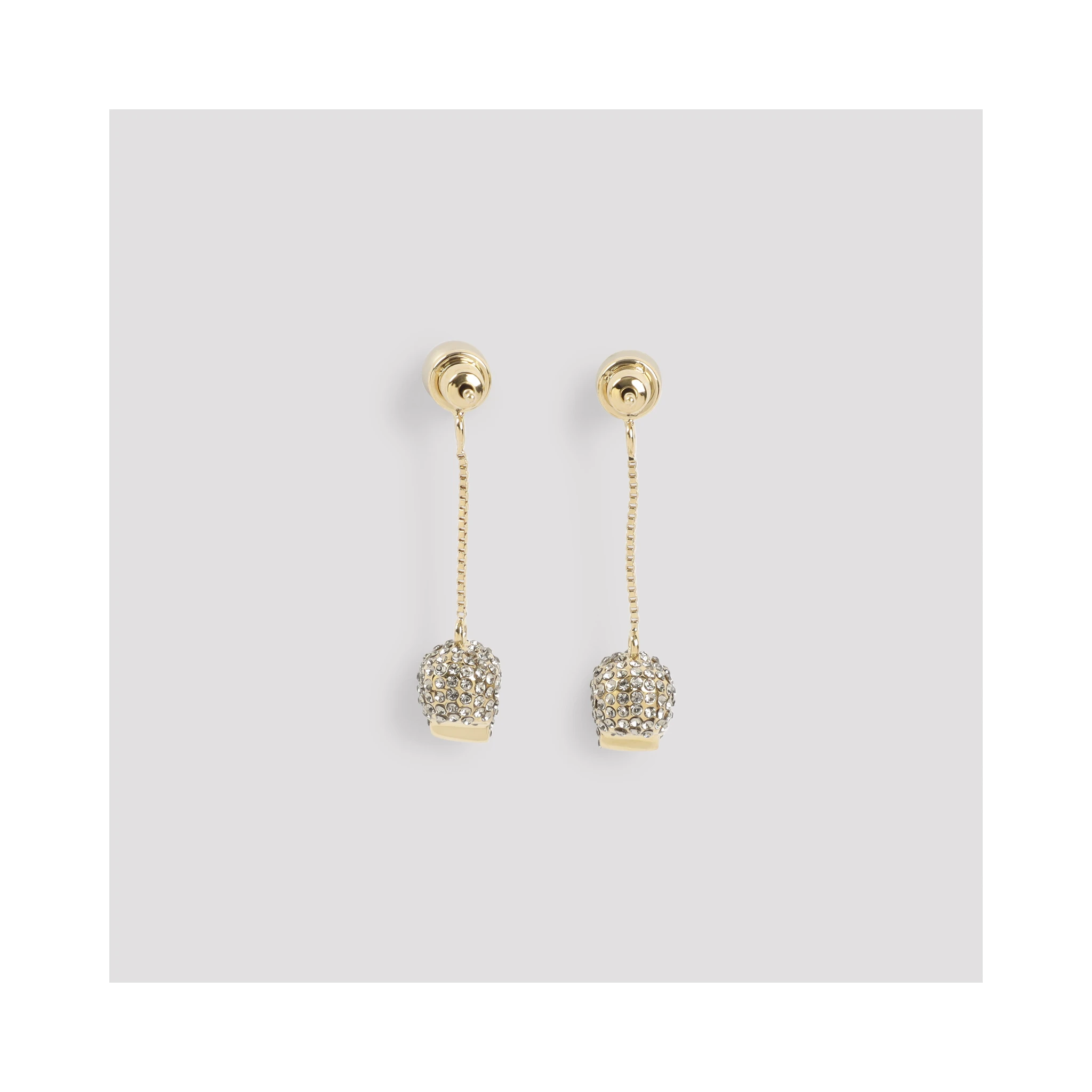 Alexander McQueen Pave Skull Earrings