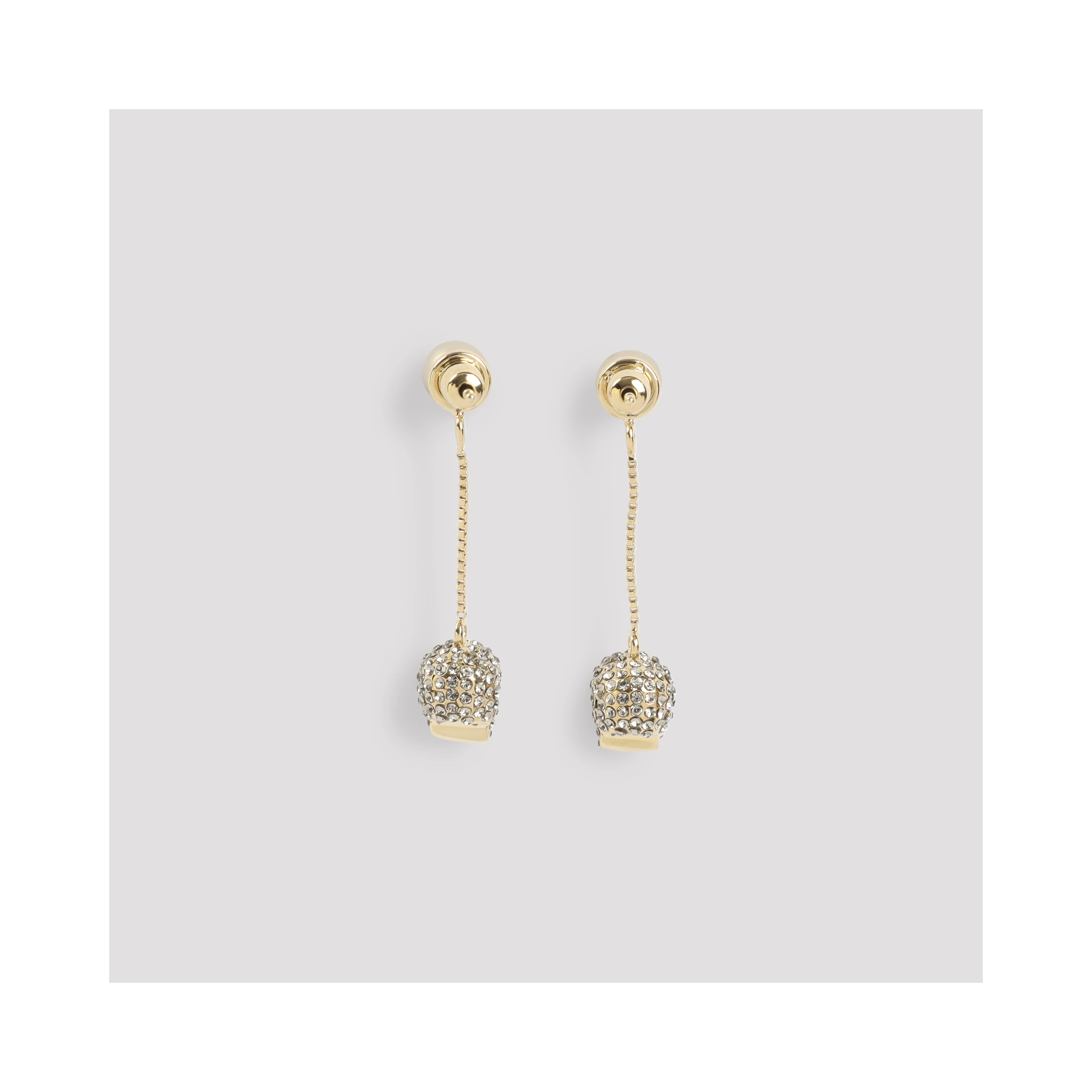 Alexander McQueen Pave Skull Earrings