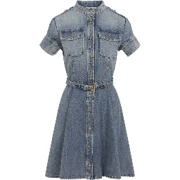 Alexander McQueen Denim Mini Dress