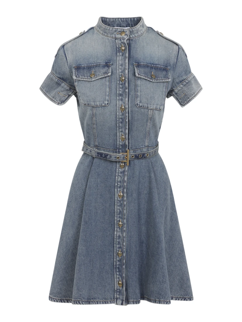 Alexander McQueen Denim Mini Dress