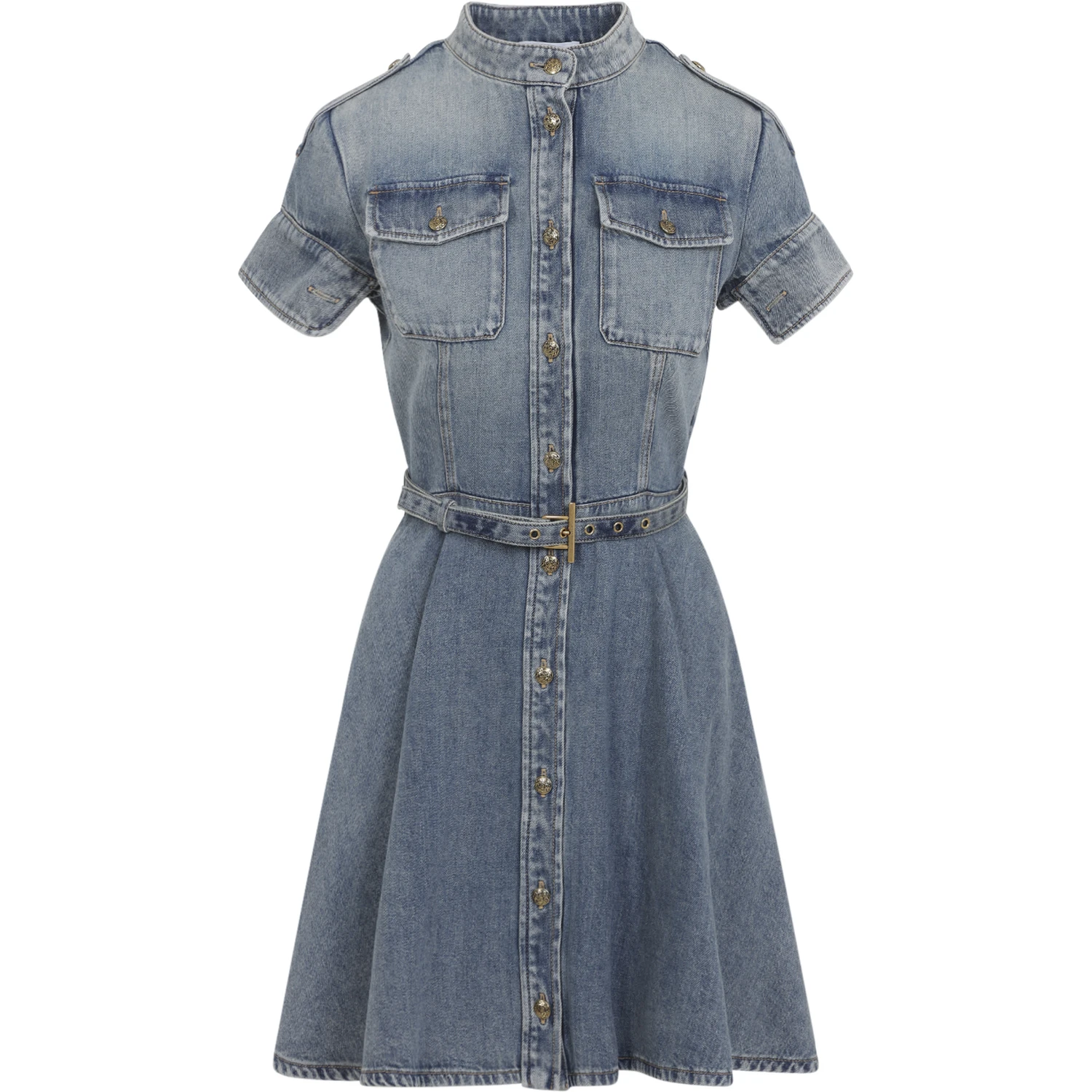Alexander McQueen Denim Mini Dress