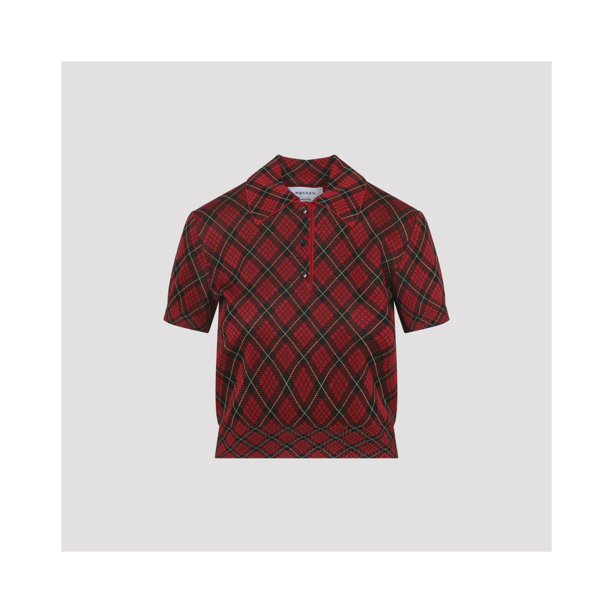 Alexander McQueen Microcheck Polo