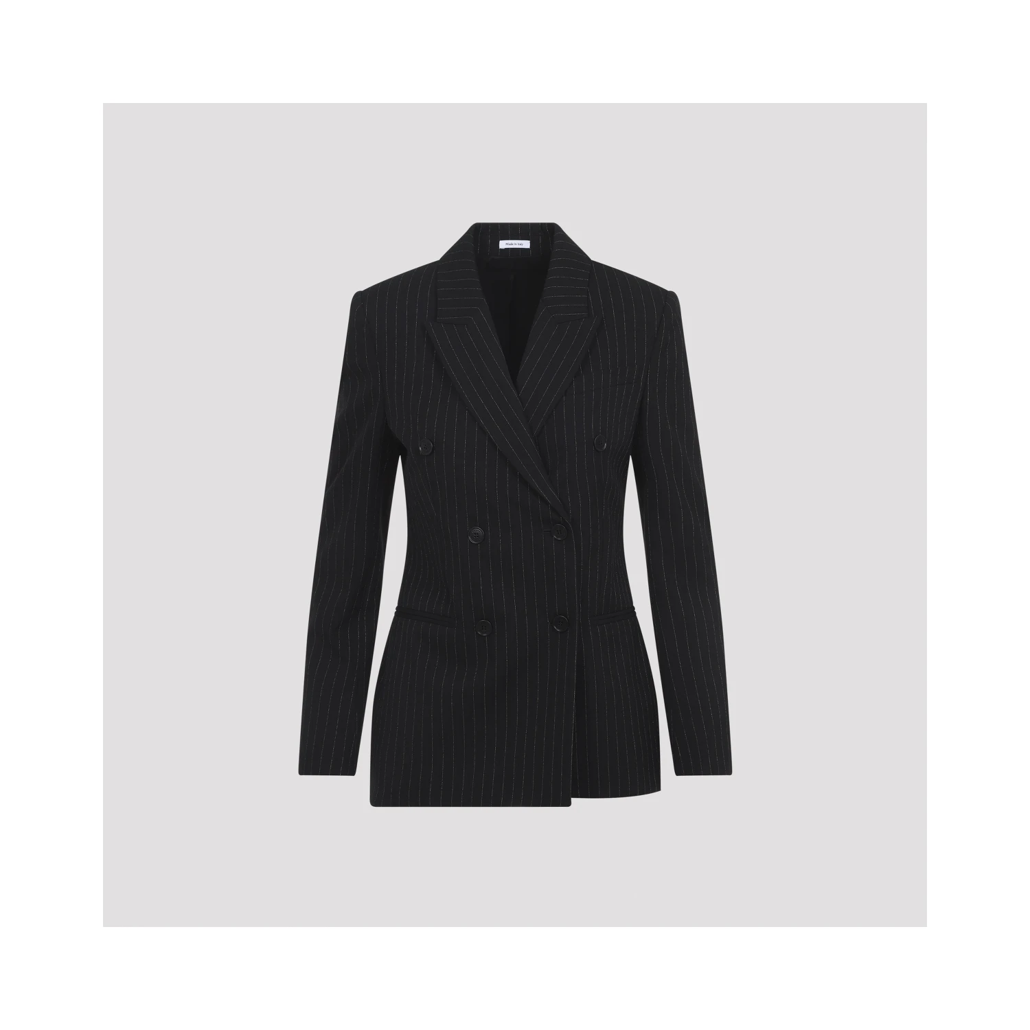 Alexander McQueen Pinstripe Lurex Jacket