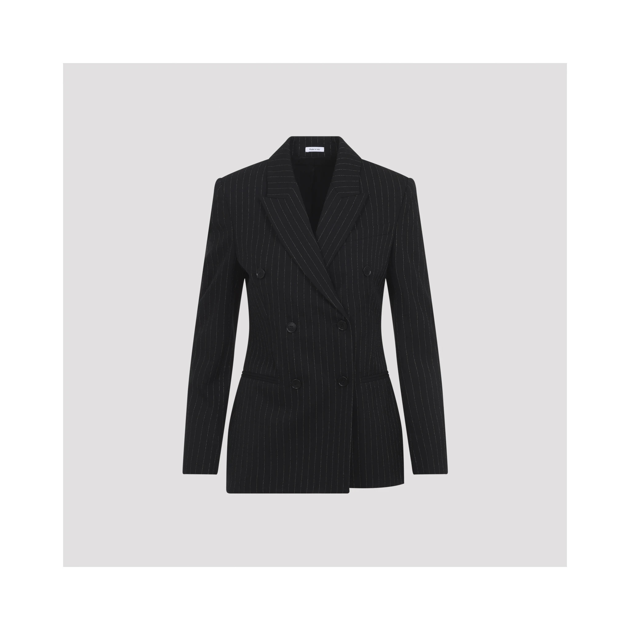 Alexander McQueen Pinstripe Lurex Jacket