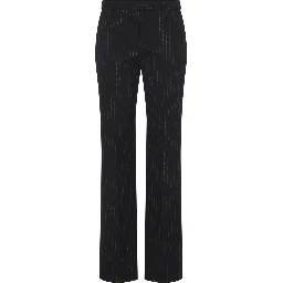Alexander McQueen Pinstripe Lurex Pants