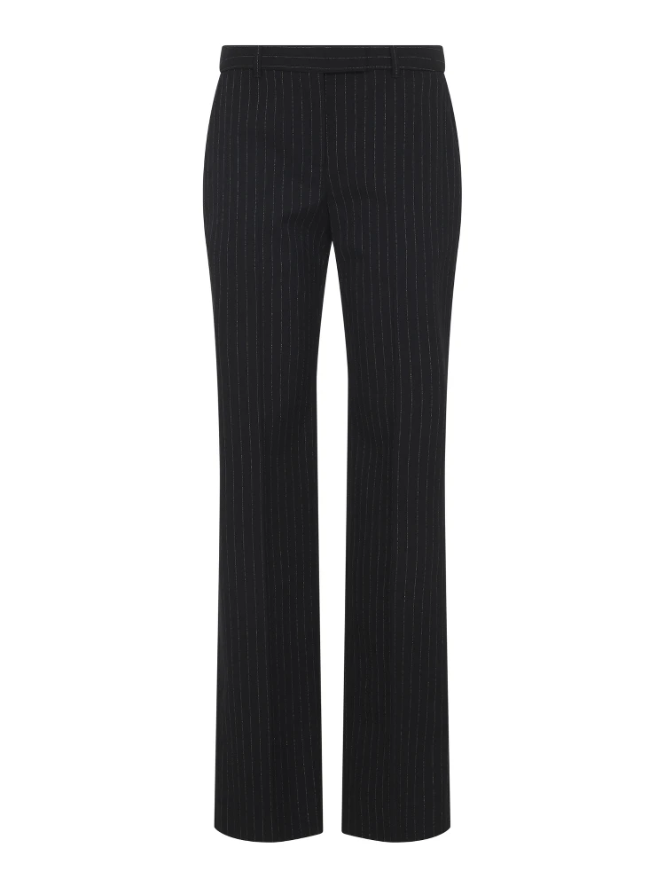 Alexander McQueen Pinstripe Lurex Pants alternative