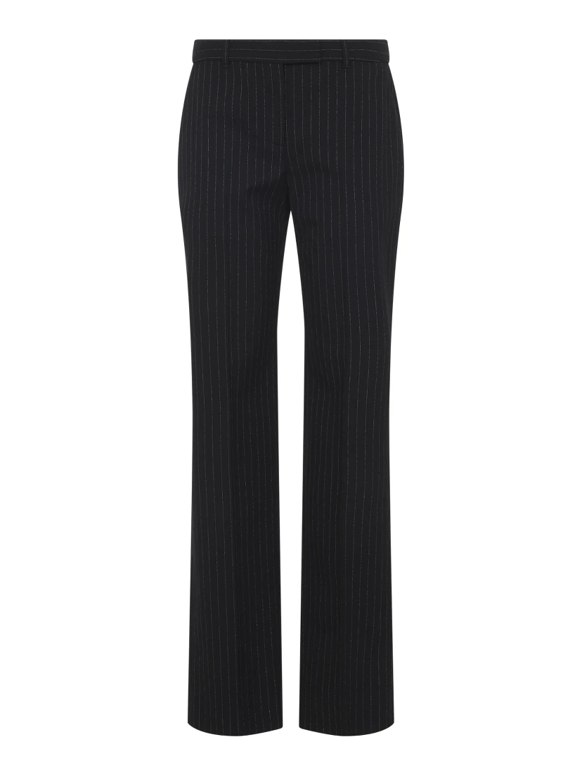 Alexander McQueen Pinstripe Lurex Pants