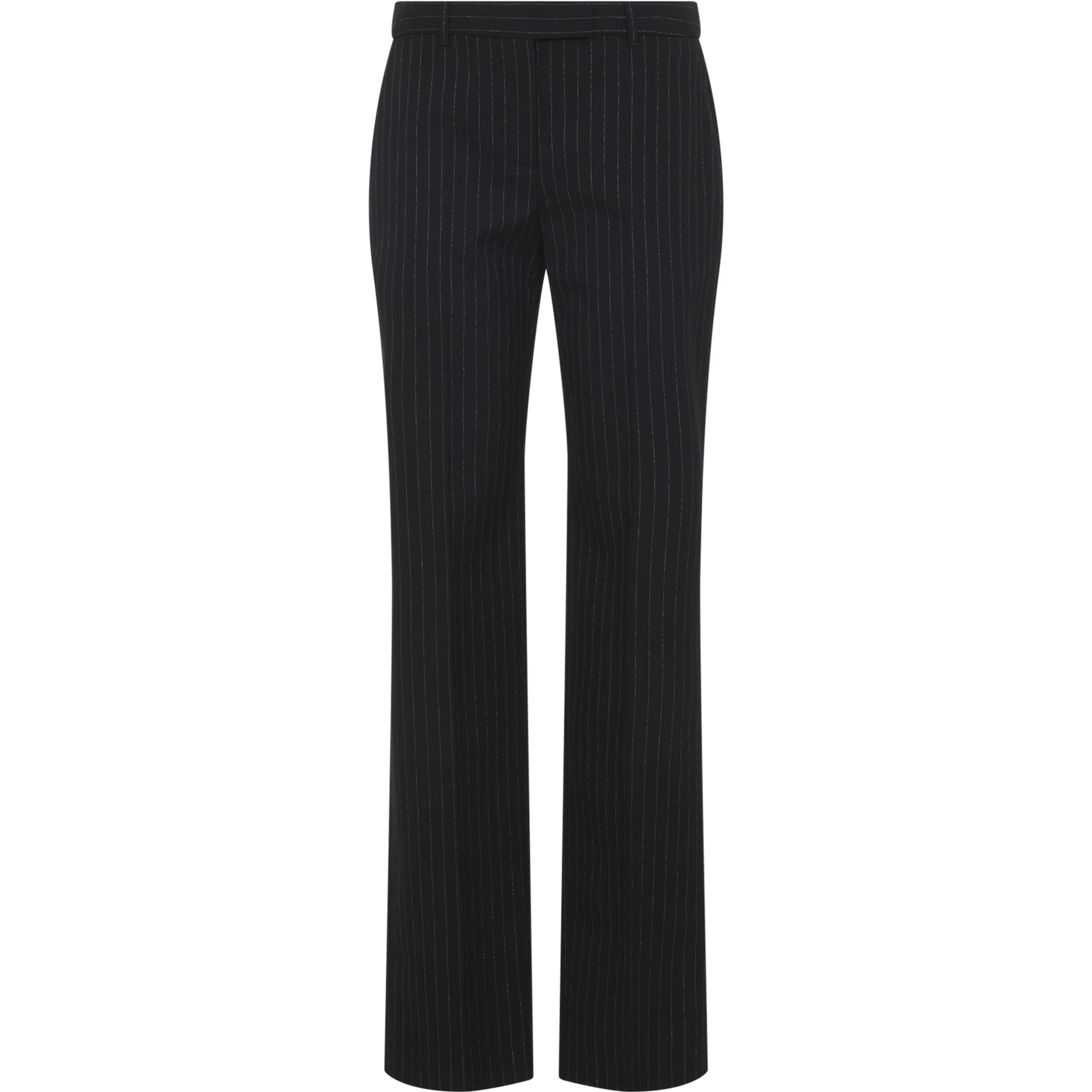 Alexander McQueen Pinstripe Lurex Pants