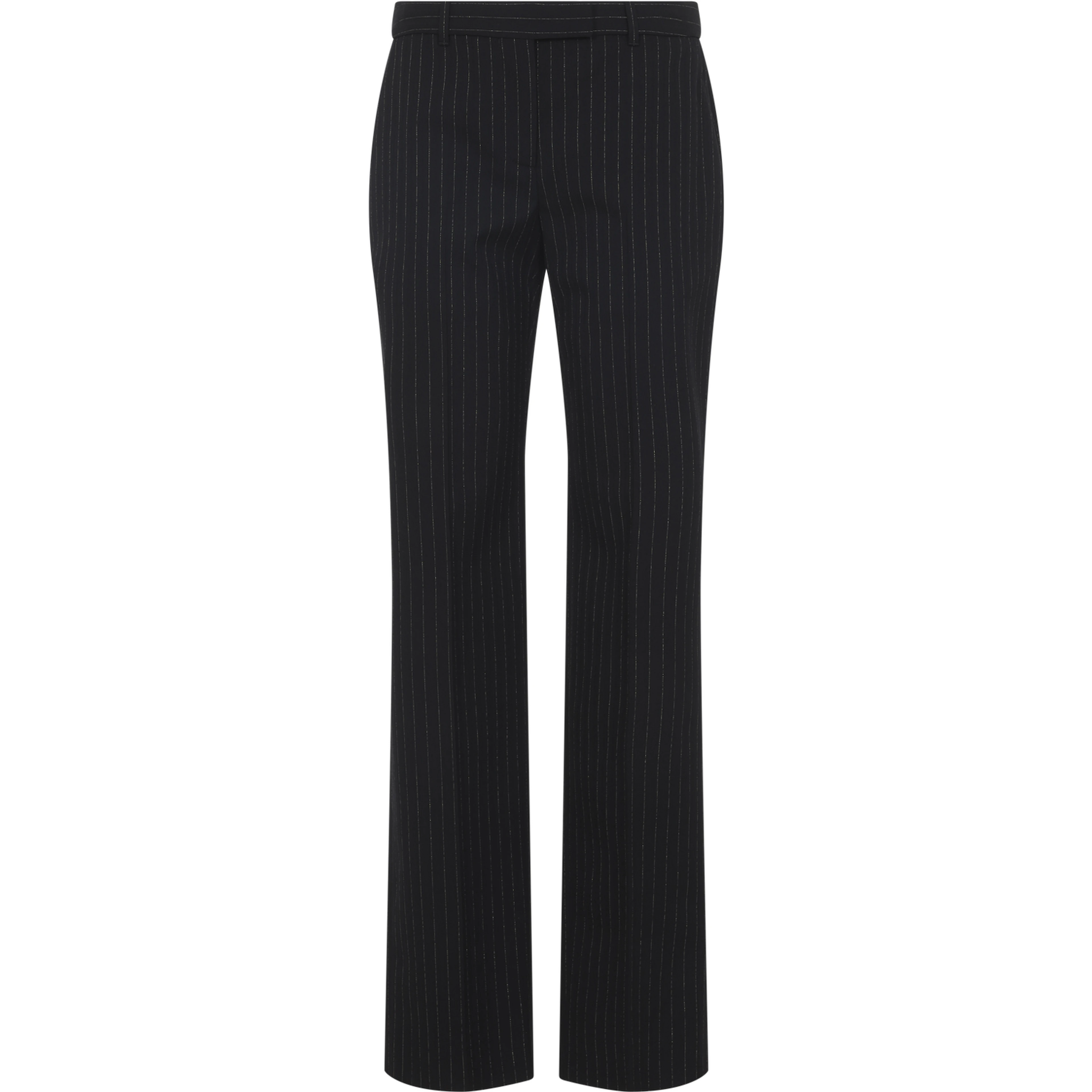 Alexander McQueen Pinstripe Lurex Pants