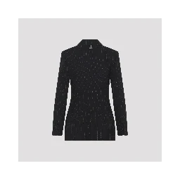 Alexander McQueen Pinstripe Lurex Jacket