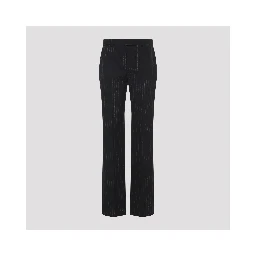 Alexander McQueen Pinstripe Lurex Pants