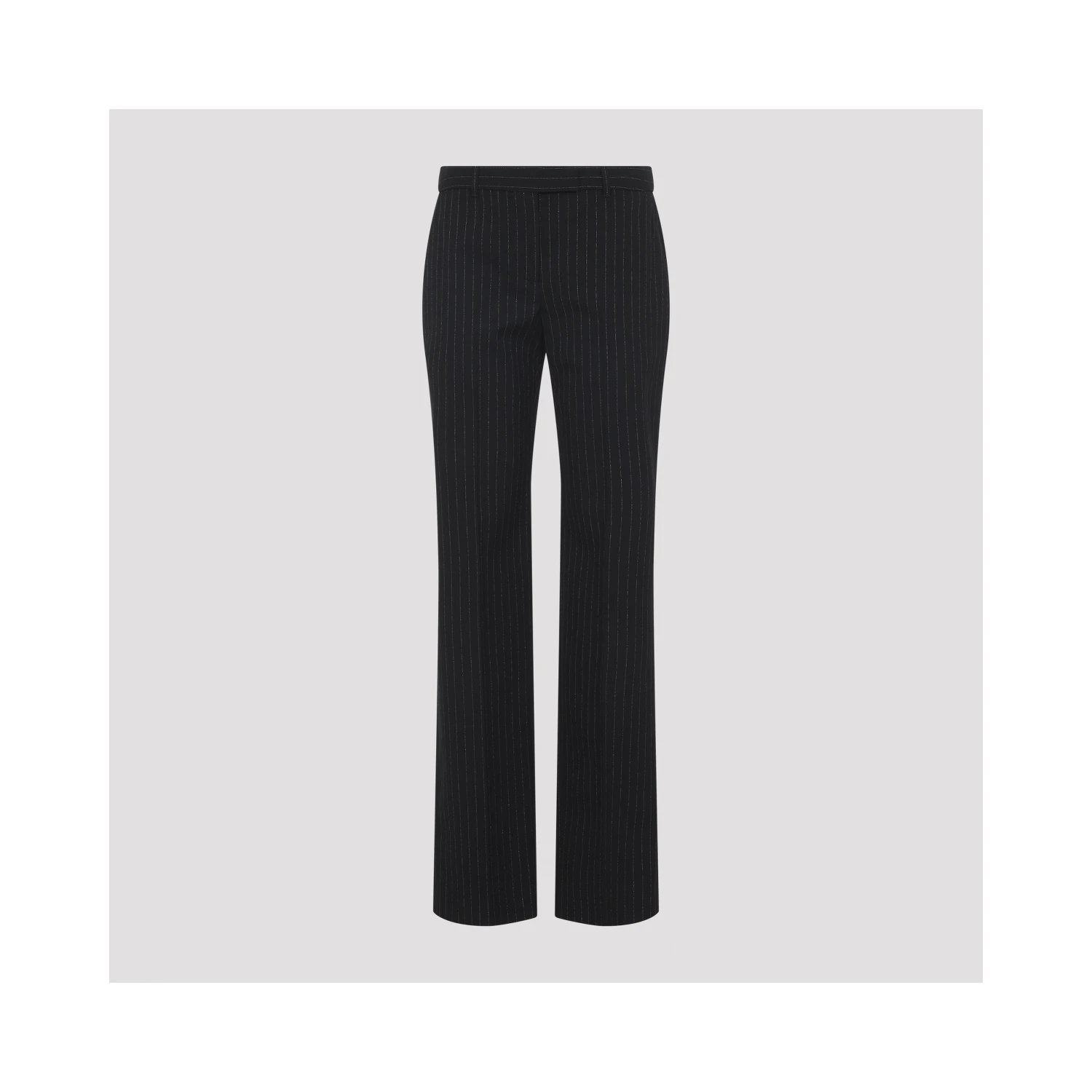 Alexander McQueen Pinstripe Lurex Pants
