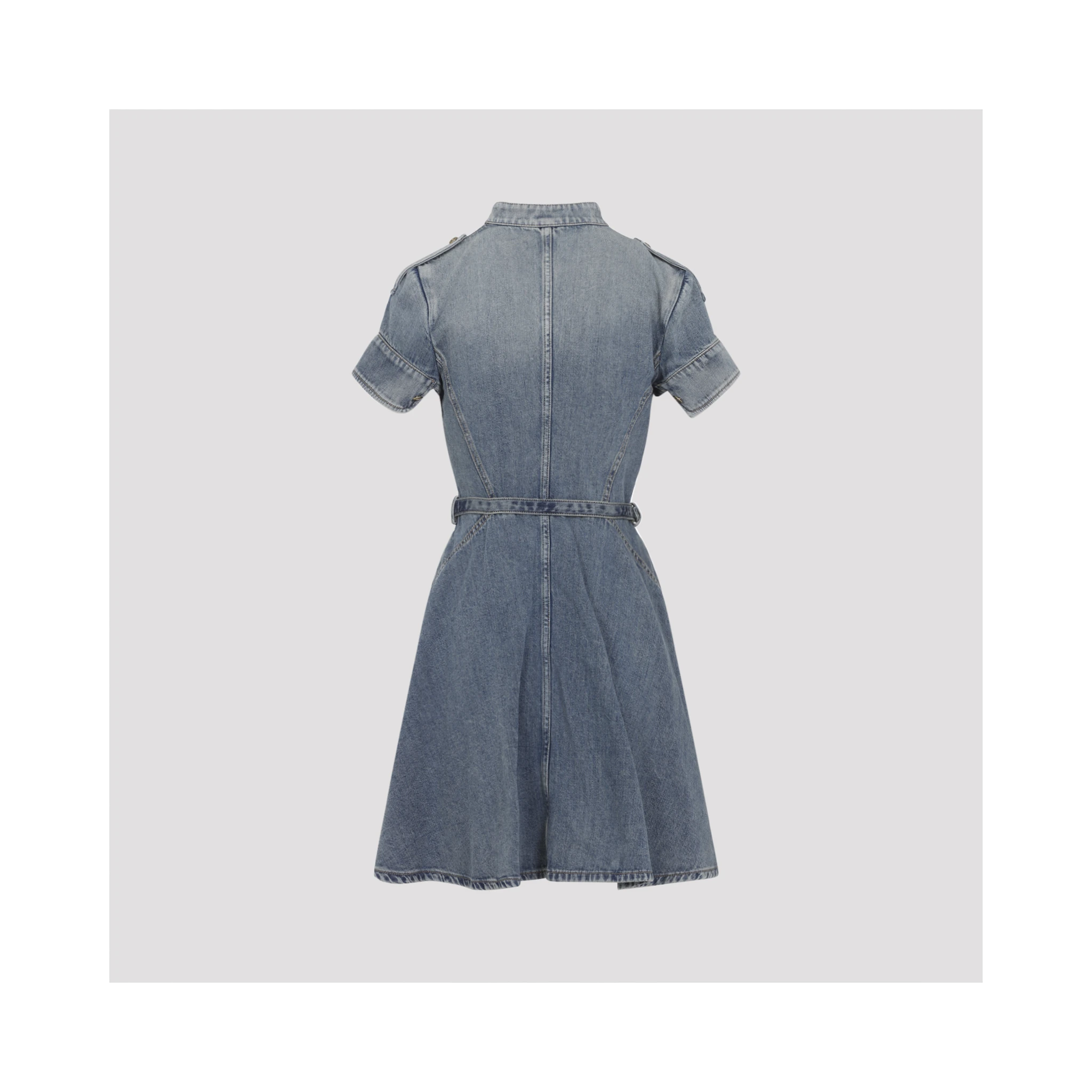 Alexander McQueen Denim Mini Dress